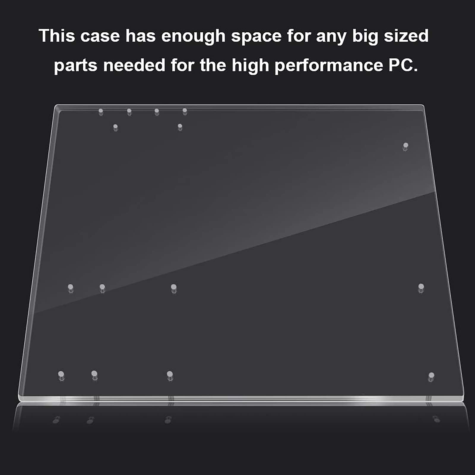 Acrylic Frame Open Frame Transparent Acrylic Overlock Computer Case Base Diy Base Stand For Atx Personalized Fashionable Mothboa